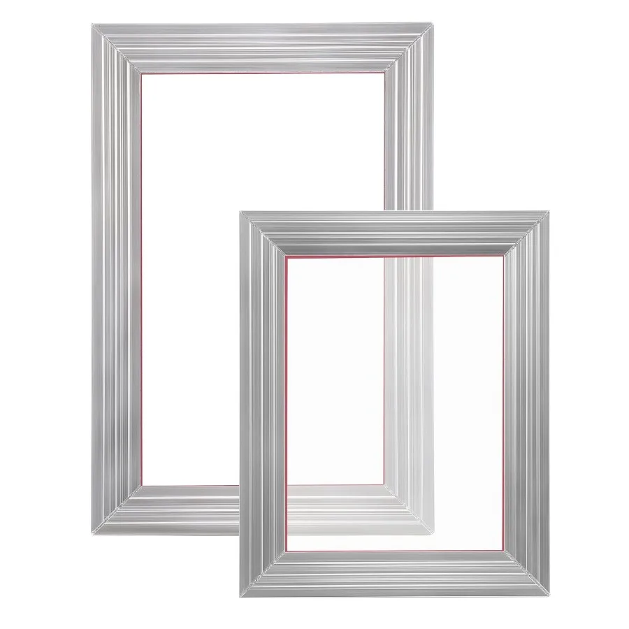 

Комплект для трафаретной печати, 2 шт., алюминиевые рамы для шелкографии, 8x10, 10x14 дюймов, сетка 110, 2 ленты и писк для трафаретной печати