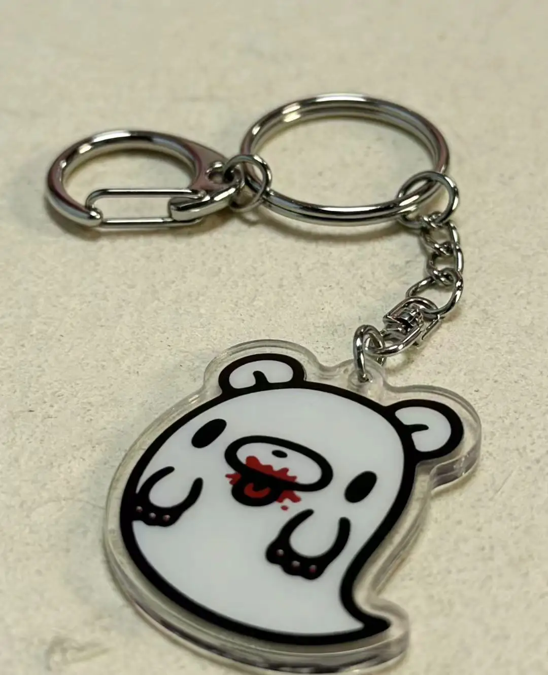Cute Acrylic Keychain, Cartoon Character Bag Charm, Kawaii Pendant for Keys & Bags, Daily Decor Accessory