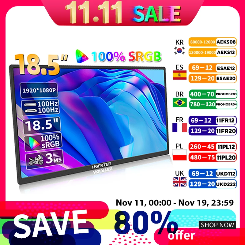 yZ[zHGFRTEE 18.5 C`|[^uj^[ 100Hz RGB100% VESA  & obNuPbgtbvgbvgfBXvC ADS-IPS HDR XN[