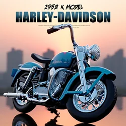 Maisto 1:18 Harley 1952 K Model Alloy Motorcycle Model Diecasts Metal Toy Street Touring Motorcycle Model Simulation Kids Gifts