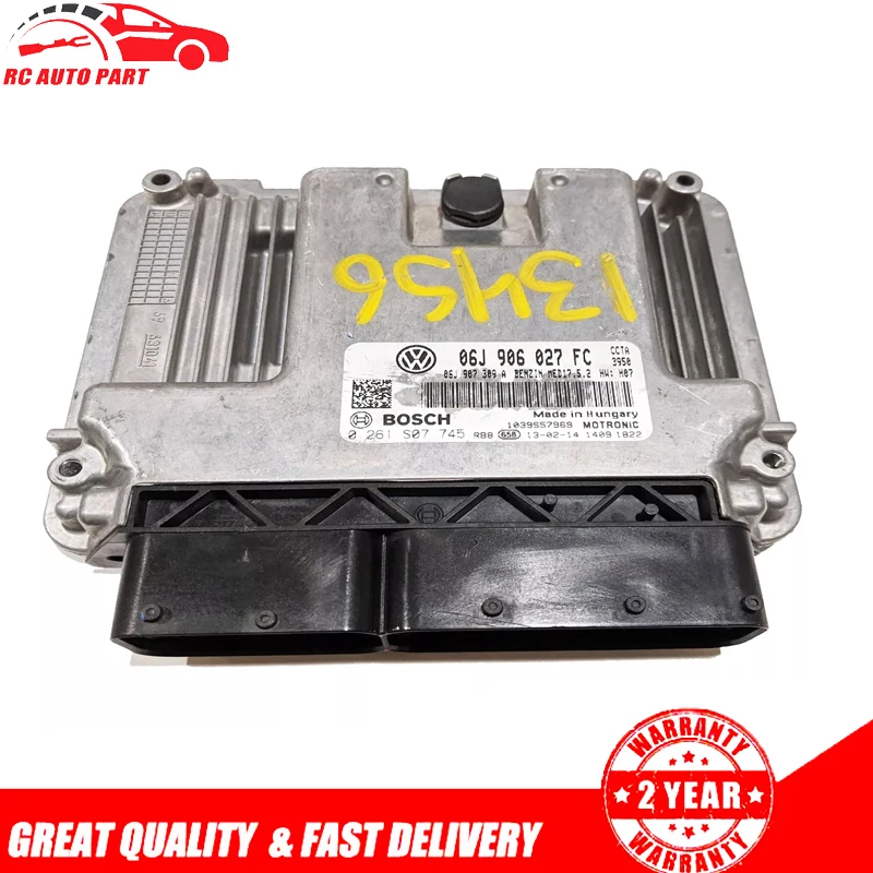 100% Match OEM Engine Control Module ECU For Volkswagen Tiguan 2.0L L4 2012 2013 / 06J906027FC