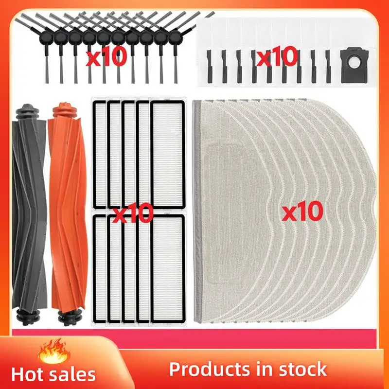 

B53C 42PCS Brush Filter Dust Bag Mop Cloth Kit For Dreame Mova S20 Ultra/RLM71CE Vacuum Cleaner Replacement Parts