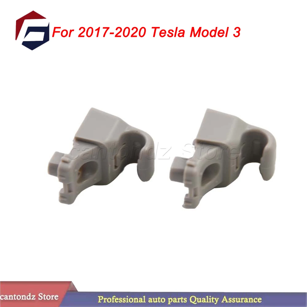 2Pcs Sun Visor Hook Sun Visor Replacement Clips Repair For 2017-2020 Tesla Model 3 1130993‑00‑A 113099300A