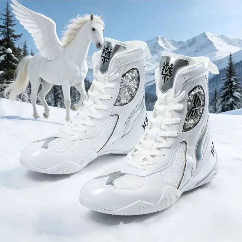 Original Brand Comfortable Mid-Top Wrestling Shoe Top Quality Wearable Boxing Fighting Boots Competition Sport Fighting Shoe