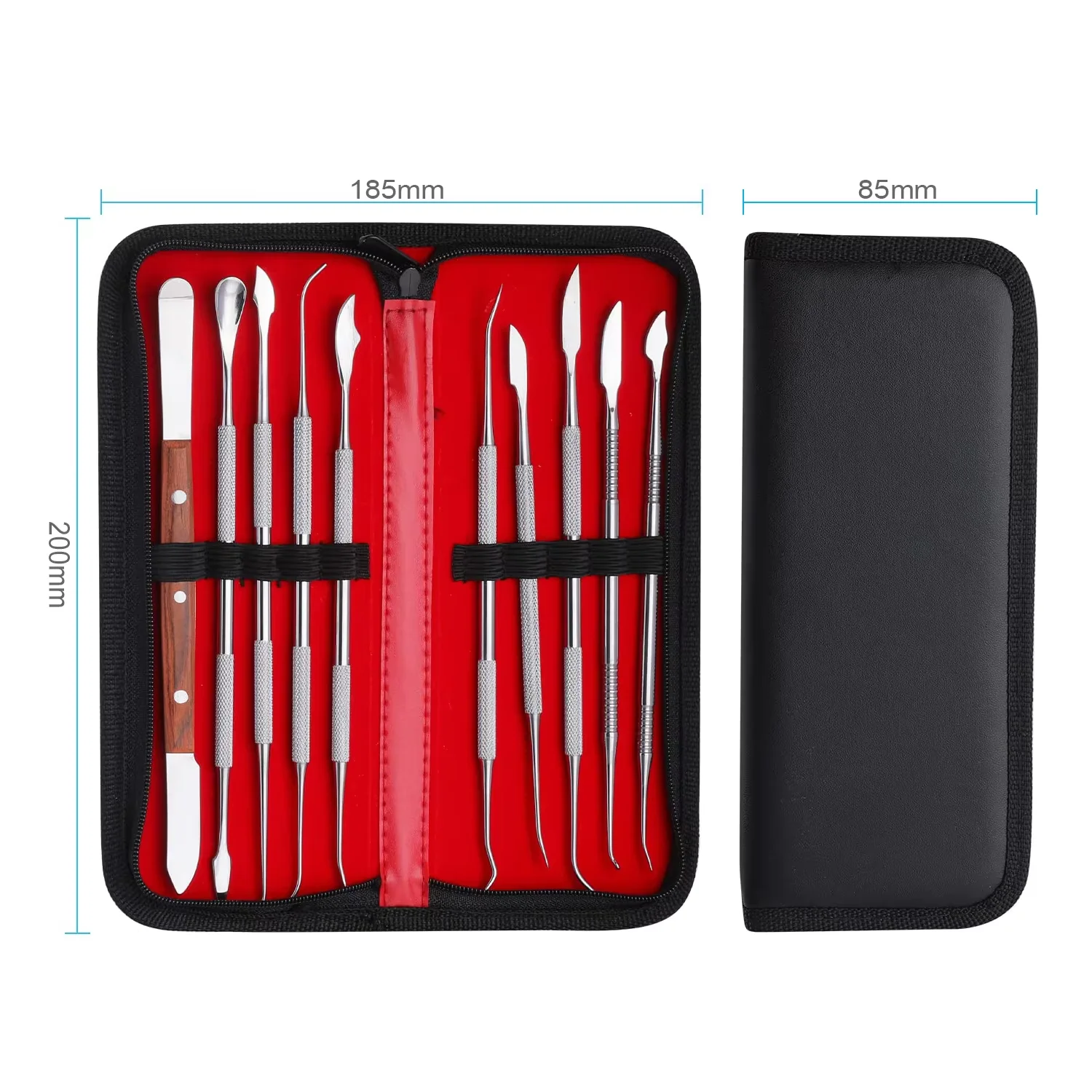 

Dental Wax Knives Kit Spatulas Plaster Knife Practical Versatile Teeth Wax Carving Tool Set Dentistry Instrument Tools