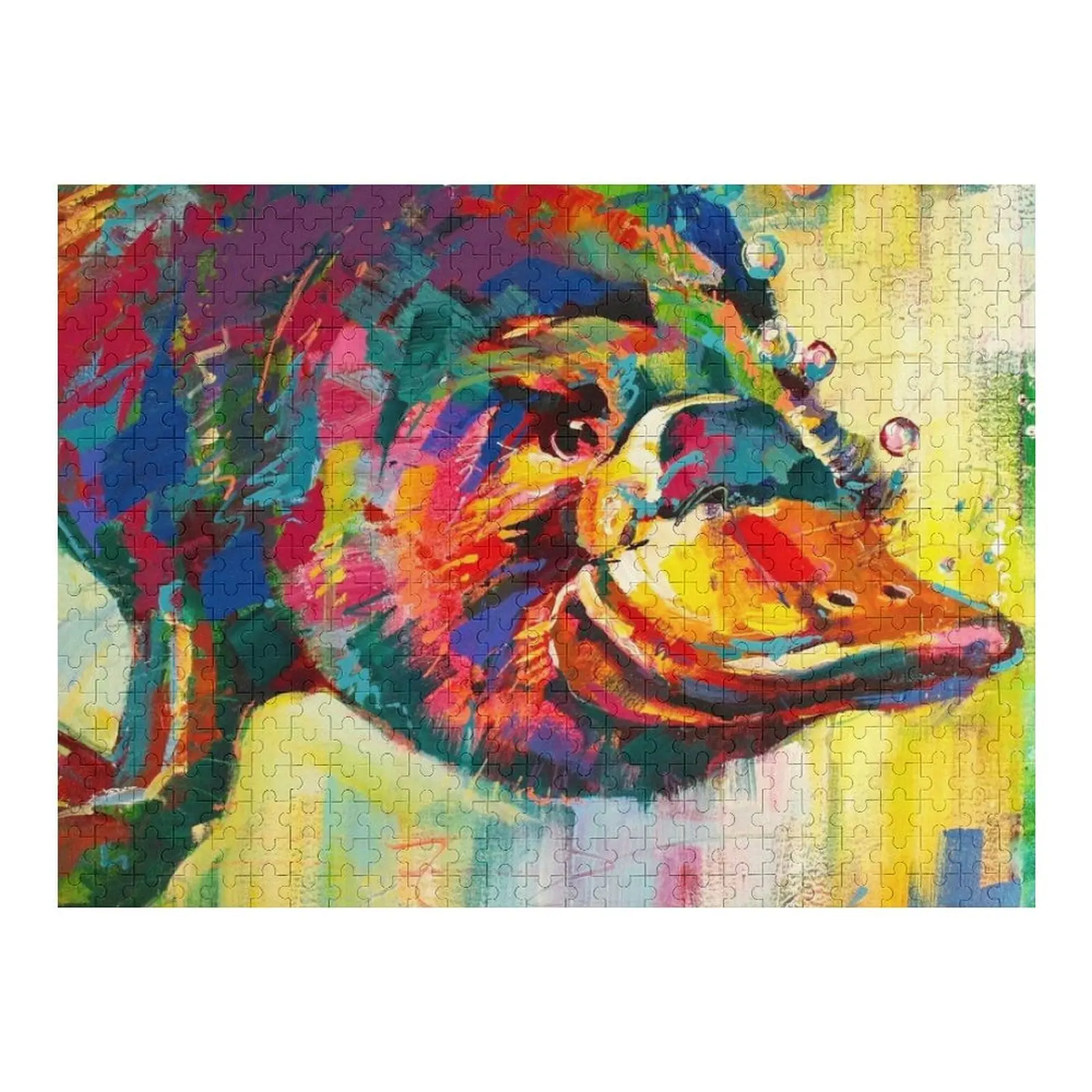 

Duck-Billed Platypus - Australian mammal Jigsaw Puzzle Custom Wooden Name Puzzle