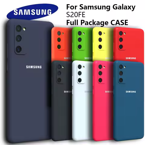 For Samsung S20 FE Case S20FE S21 S22 Ultra Plus Soft Liquid Silicone Cover Thin Shockproof Phone Back Galaxy Protective Shell