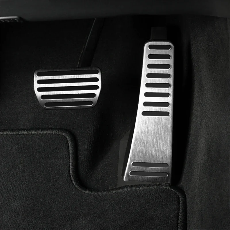 

Stainless Steel Car Footrest Brake Gas Accelerator Plate Pedal Cover Decoration Trim For Volvo XC60 2018-22 Interior Accessories