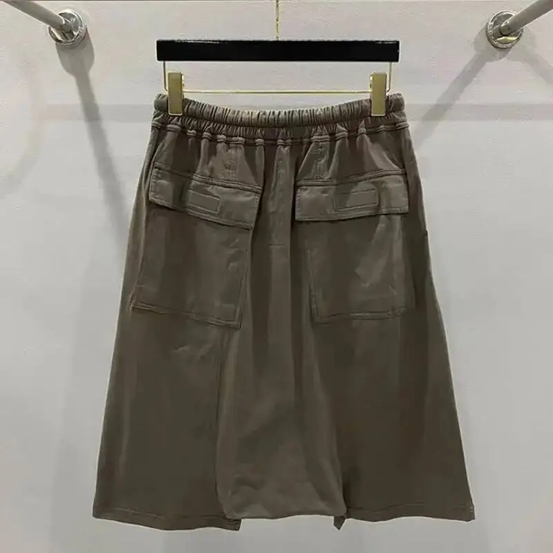 HKSH Summer New Men's Tide Y2K Original Design High Street Cotton Fashion Punk Dark Casual Loose Cropped Pants Shorts Ins HK5611