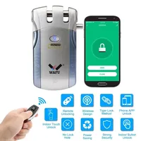 Wireless Tuya Electronic Smart door lock Wifi bluetooth Smart Lock Phone Control Invisible Lock Remote Control Touch locks 도어락