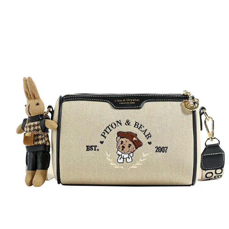 Beibaobao torebka na ramię crossbody 2024 nowa modna torba na co dzień retro torba damska torebka o dużej pojemności Одноплечий мешок — zdjęcie 6