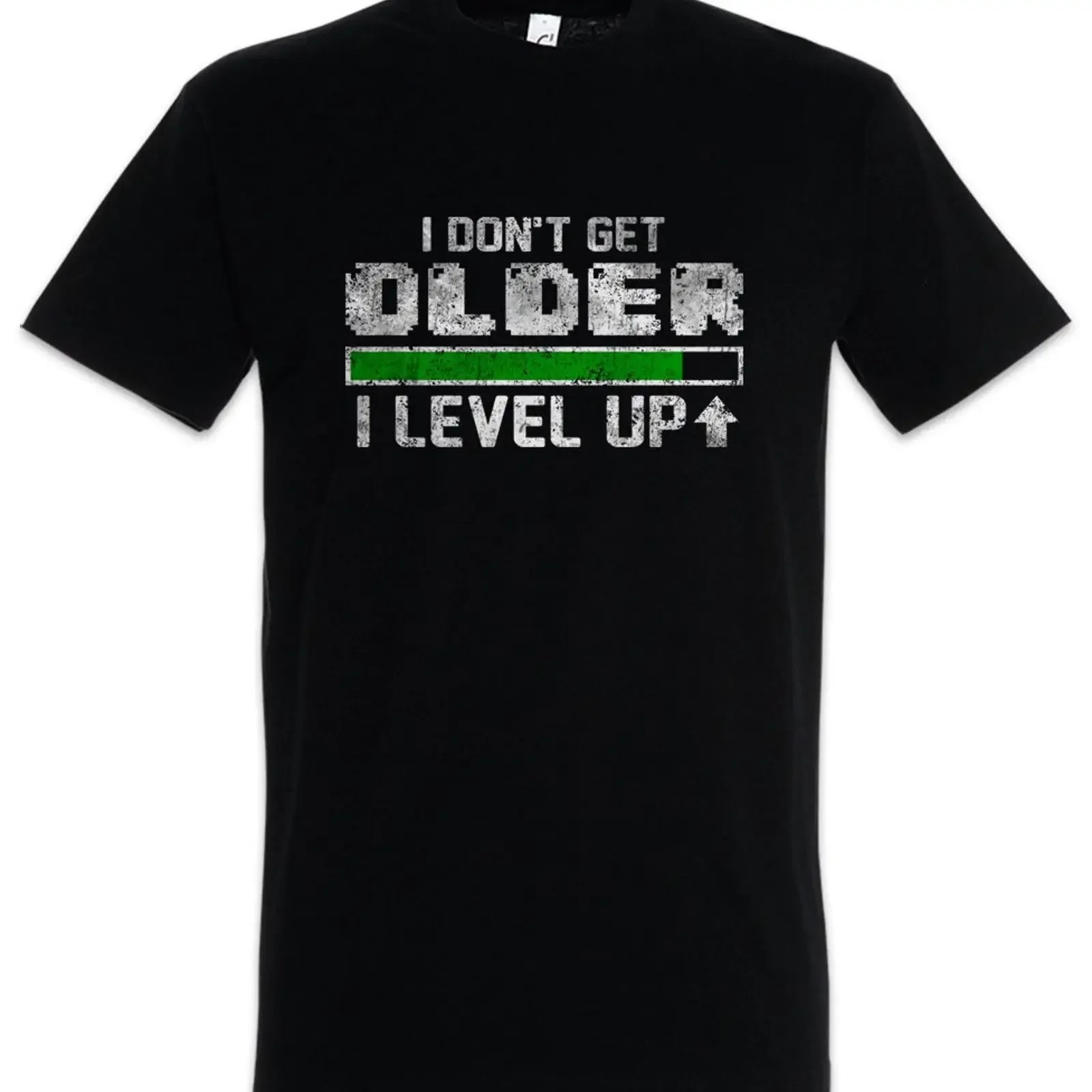Urban Backwoods I Don't Get Older Level Up Men's T Shirt vintage Washed Comfortable Breathable Versatile Casual Unisex Soft