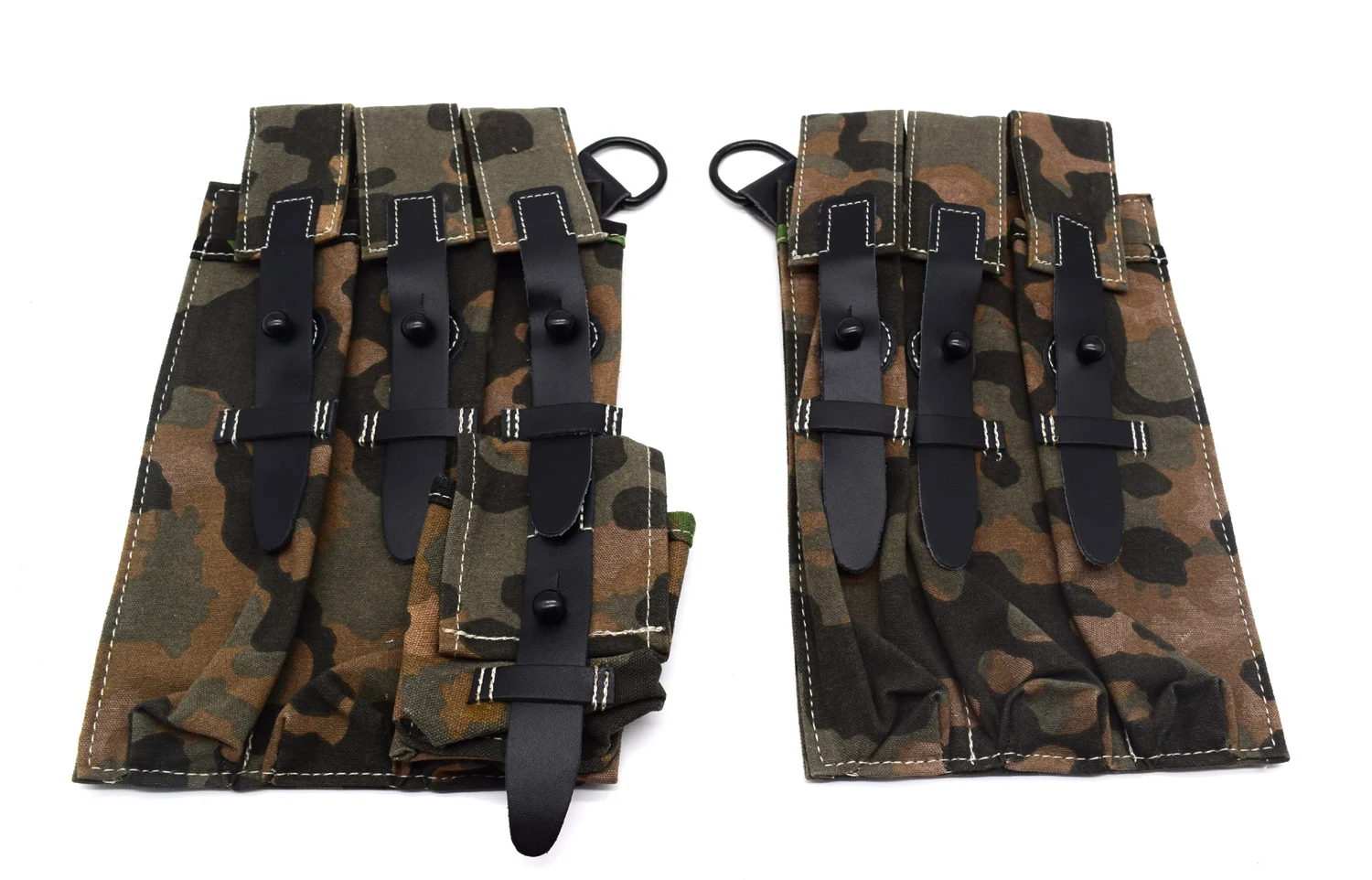 

Mlitary Reenactments Replica WWII German MP38 MP40 Ammo Ammunition Magazine Pouch Plane Tree Camo Color B 　