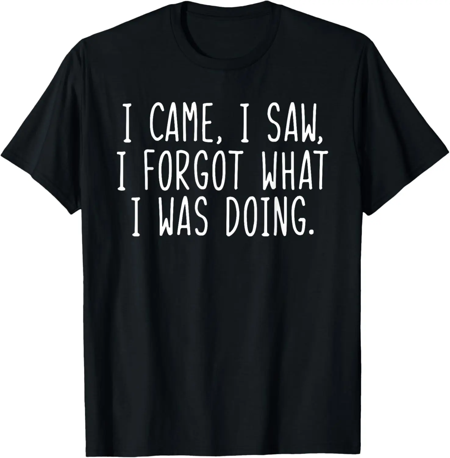 I Came I Saw I Forgot What I Was Doing Funny Saying T-Shirt