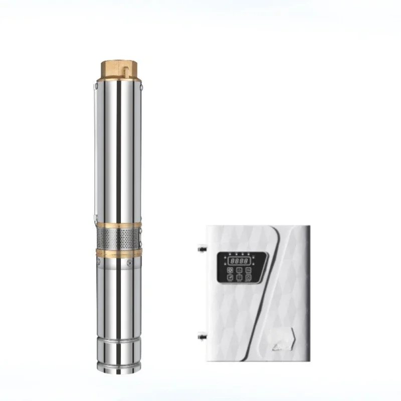 

Solar stainless steel brushless DC submersible pump, solar water pump for household farmland irrigation