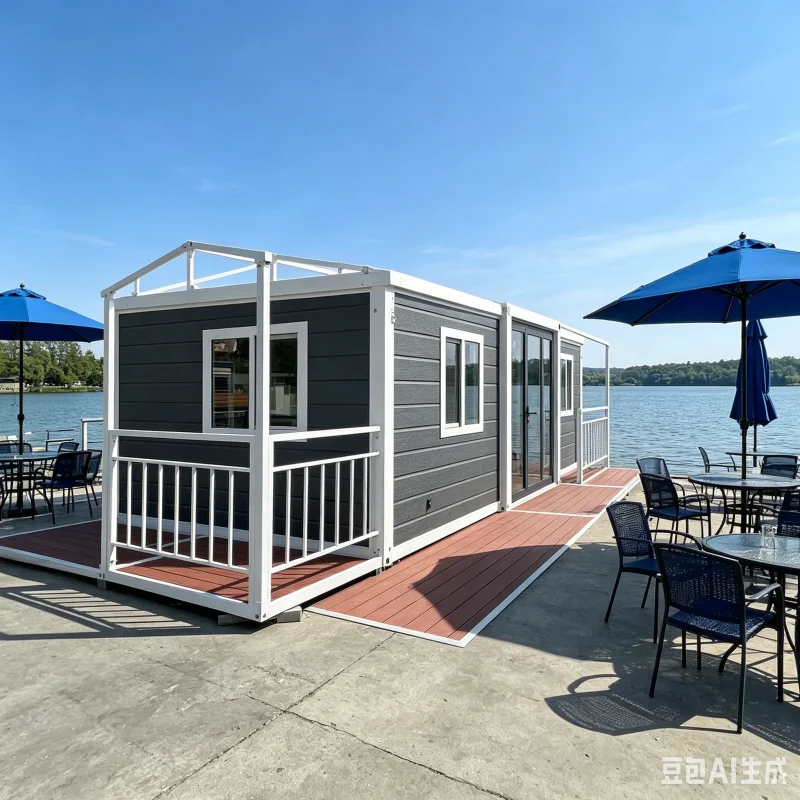 Modern Expandable Container House With Easy Setup Designed For Portable Business Construction Office Prefabricated Structure