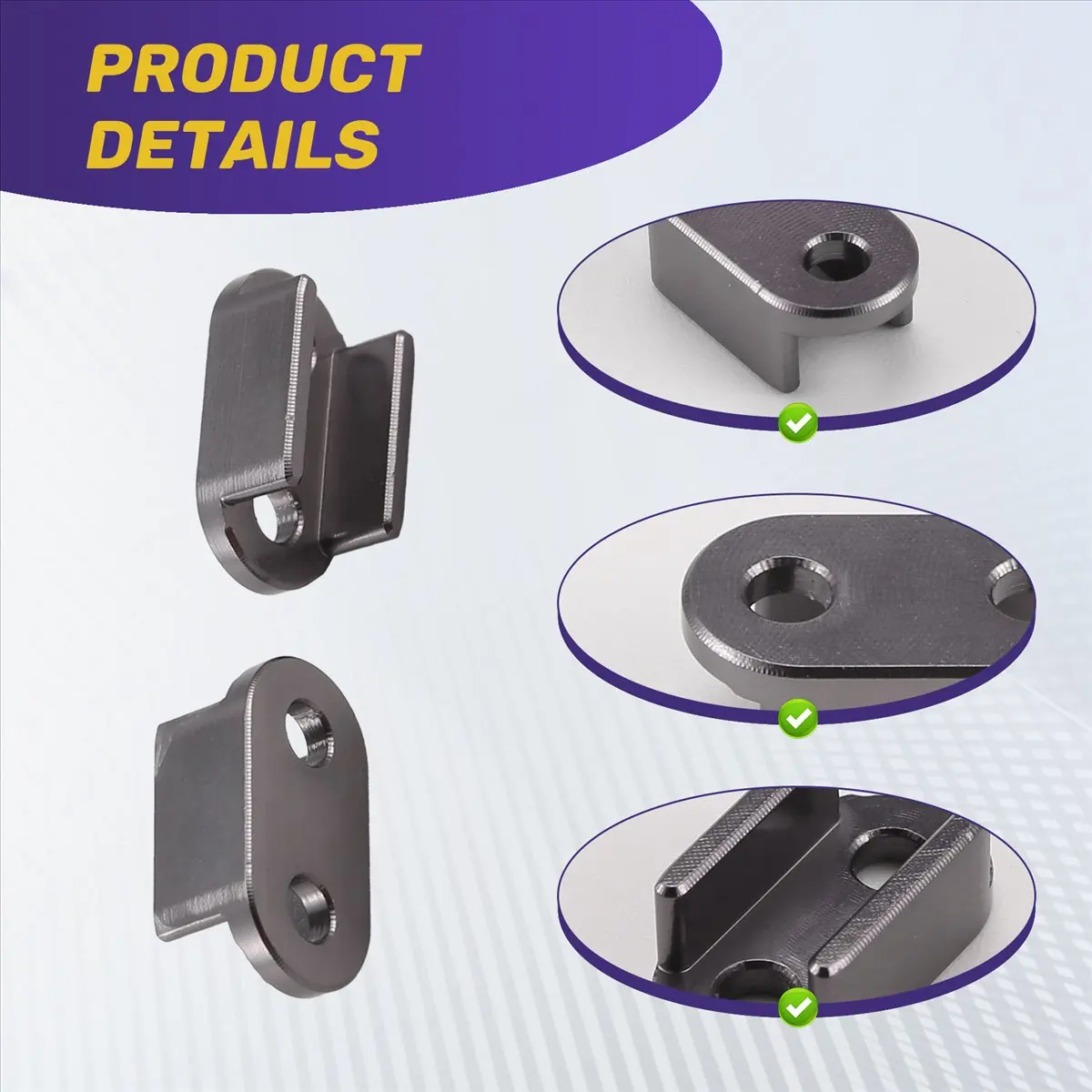 【CYBER MONDAY】for D12 B14 B24 B16 B36 RC Truck Car Upgrade Parts Leaf Springs Fixed Seat Mounting Bracket,Titanium