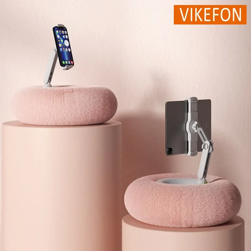 Creatief kussen telefoonhouder voor thuis, opvouwbaar 360° °   Draaibare tablet-luie standaard voor iPhone Samsung Xiaomi Desktop Smartphone Mount