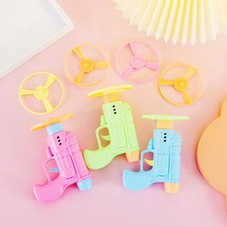 6Pcs Catapult Bamboo Dragonfly Flying Saucer Gyro Gun Outdoor Toys for Kids Birthday Party Favors Piniata Fillers Goodie Bag Toy