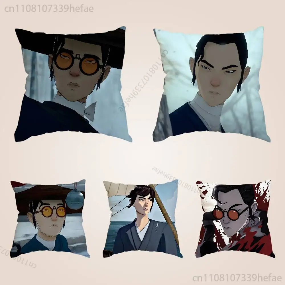 

Mizu B-Blue Eye S-Samurai Print Polyester Pillow Case for Valentine gift Home Sofa Cushion Cover Decoration Custom