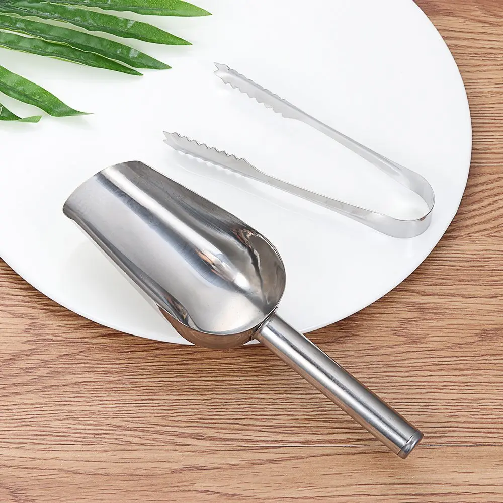 Kitchen Tools Candy Buffet Flour Scoop Ice Shovel Stainless Steel Ice Scraper Grain Shovel