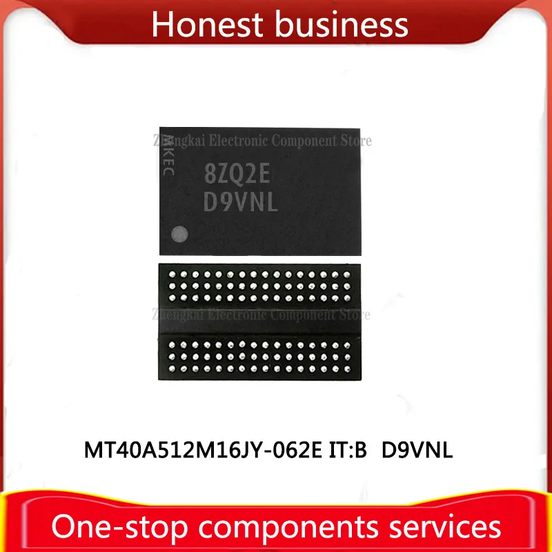 1PCS MT40A512M16JY-062E IT:B D9VNL BGA96 DDR4 8Gb MT40A512M16LY-083C:H D9VXP 8G MT40A512M16LY-062E:D D9WCN 8GB Chip Memory