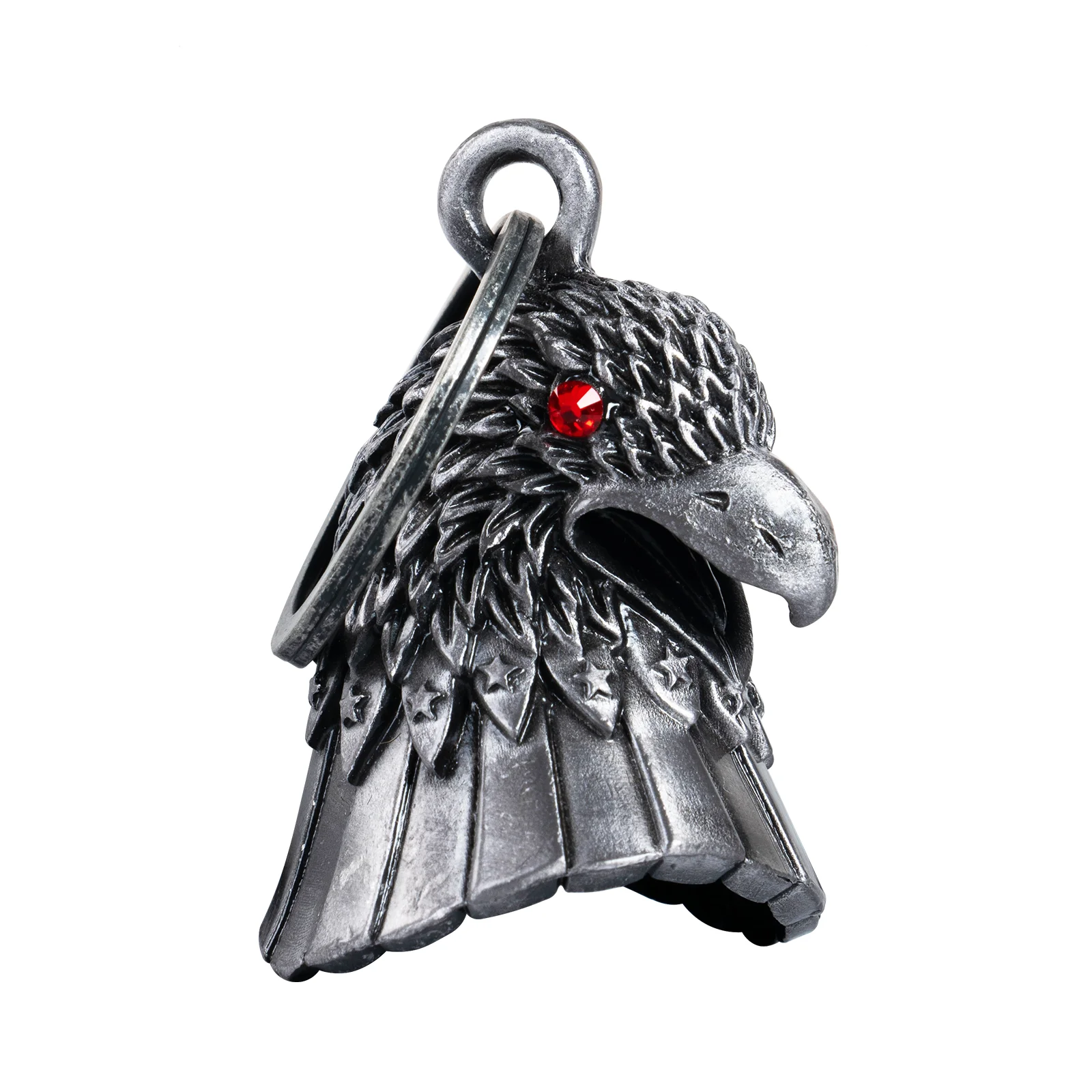 

3D Eagle W/Red Eyes мотоциклетный колокольчик Guardian Angel Drive Away Gremlin, байкерский колокольчик для мужчин и женщин, езда на верходе, подарок на удачу