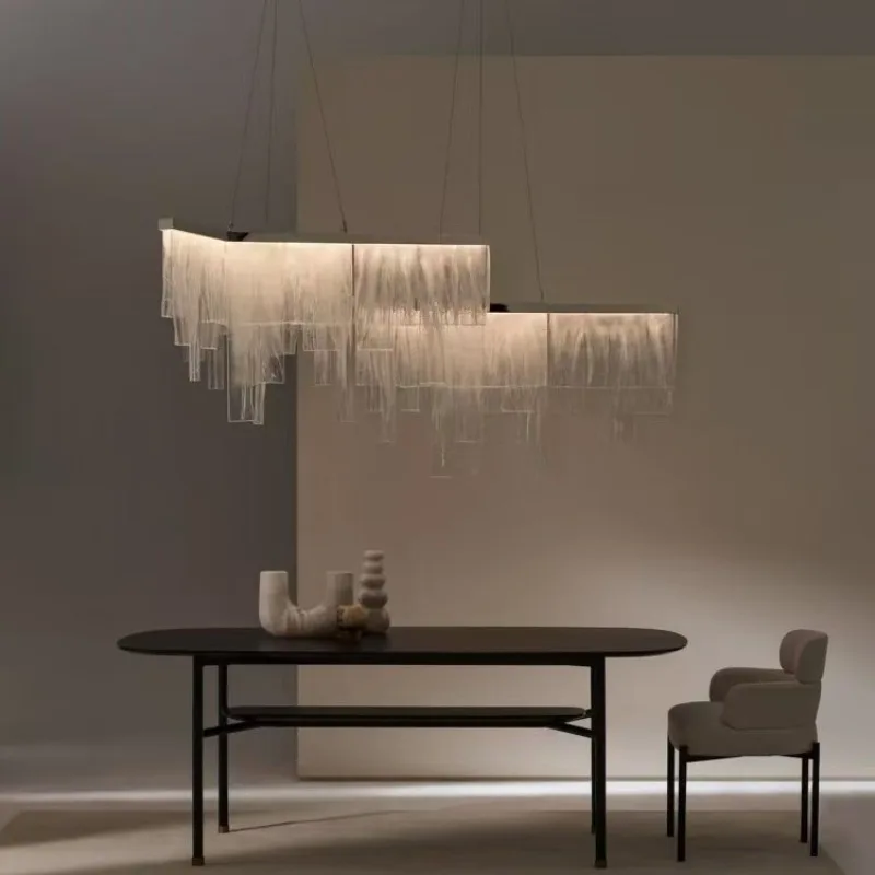 Villa living room light luxury post-modern restaurant hotel lobby chandelier, art glass designer chandelier