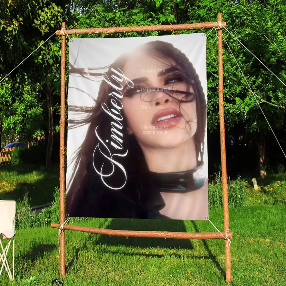 K-Kimberly L-Loaiza Large Size Shop Art Promotion Advertising Booth Flag Hanging Banners