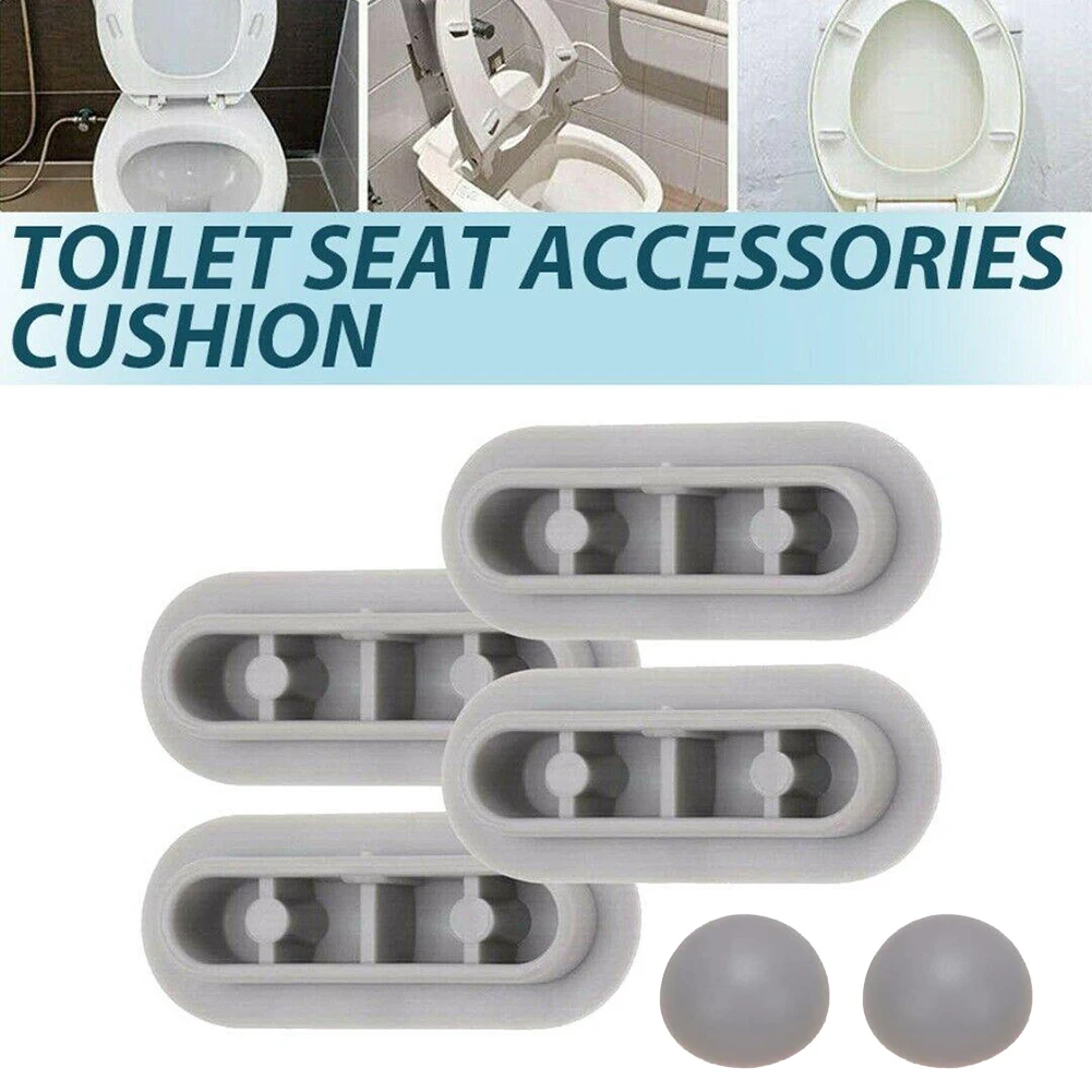 

Toilet Seat Shock-proof Buffers Bumpers Replacement For Pads Accessories Parts 4Pcs Seat 2PcsTop Cover Toilet Repair Parts