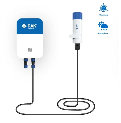 

Atmospheric Monitoring + Movement Detection | Barometer Pressure and Acceleration Sensor | LoRaWAN/NB-IoT/Cellular IoT