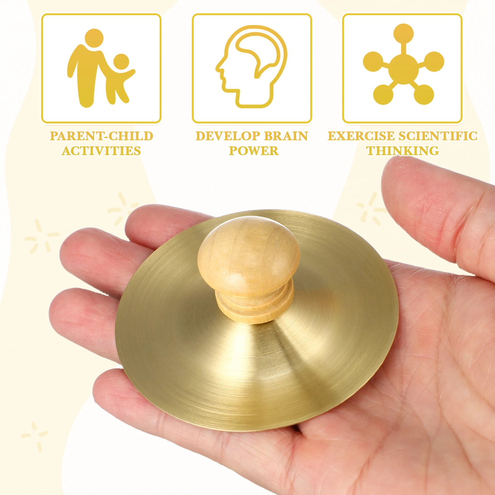 4 szt. Mini Cymbałki Ręczne Instrumenty Perkusyjne dla Dzieci Małe Zabawki Muzyczne dla Maluchów Wczesna Edukacja Wytrzymały Materiał Czysty Dźwięk