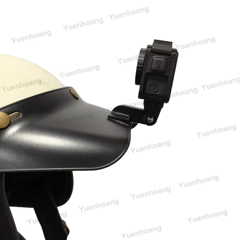 고프로/DJI 액션 카메라용 헬멧 바이저 마운트 어댑터 1세트 3D 프린팅 PETG 고정 베이스 오프로드/다운힐 헬멧 호환