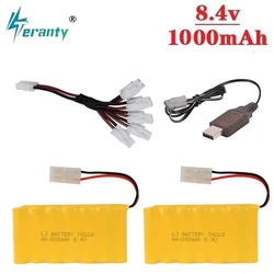 8.4v 1000mAh Battery Charger Sets For RC Car Robots Tanks Guns Boats 8.4v NiCD Battery Aa 700mah 8.4v Rechargeable Battery Pack