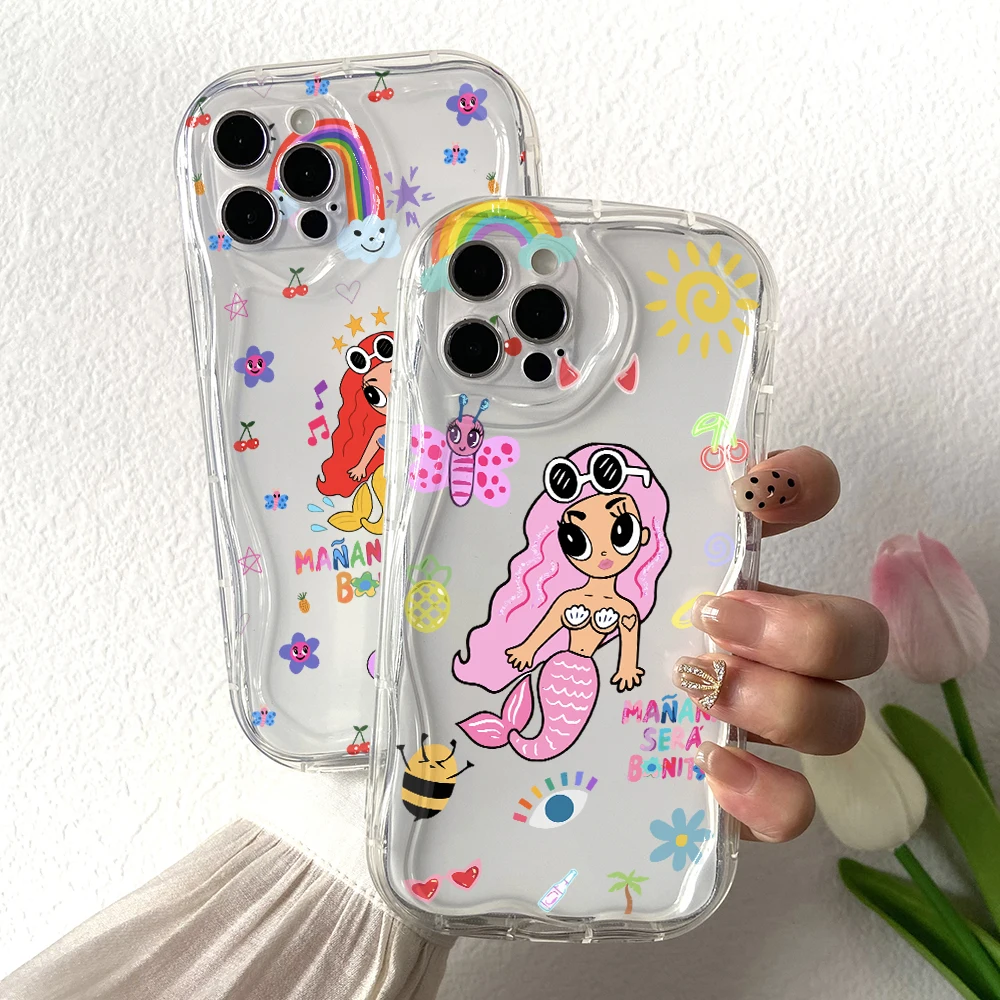 Karol G Little Mermaid Phone Case for Xiaomi Mi 14 12 11 Lite Poco C61 X6 X5 X4 X3 NFC M6 M3 F6 F5 F4 Pro 4G 5G 3D Soft Cover