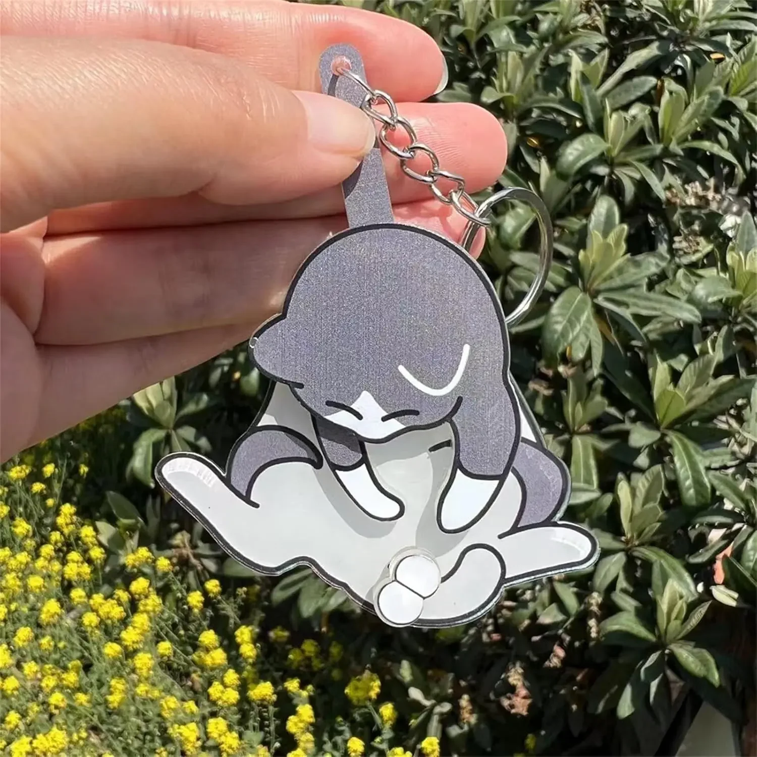 Wiggly Paws Keychain, 7PCS Funny Cat Playing with Balls Keychain