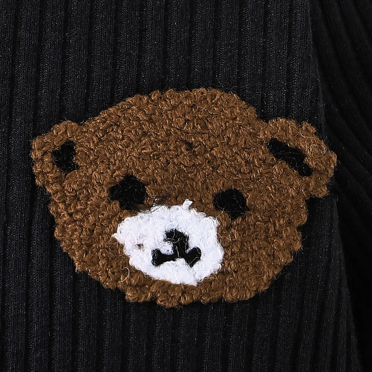 Boys Girls Newborn Jumpsuit Clothes Infant Fashion Embroidery Bear Bodysuit Autumn Casual Romper Spring Outwear 0-6-9-12-18M