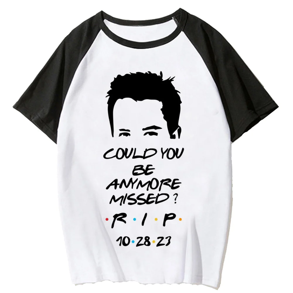 Chandler Bing t shirt women harajuku comic Y2K t-shirts female anime clothing