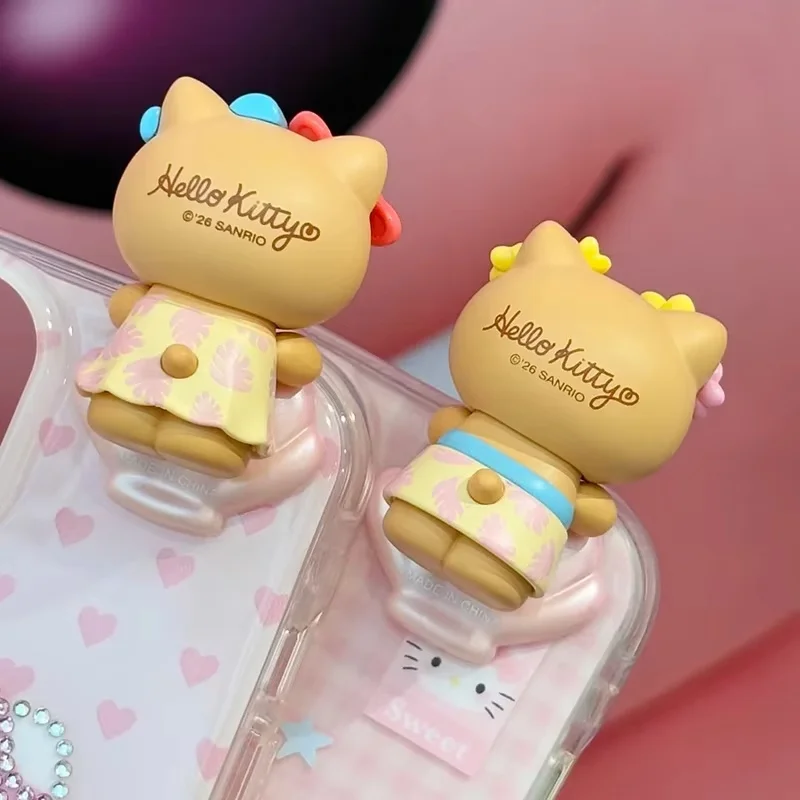 Toptoy Hello Kitty Beach‑Themed Blind Box Cute Lying Figurine Phone Sticker Collectible Trendy Toy Desktop Decor Gift For Girls view 6