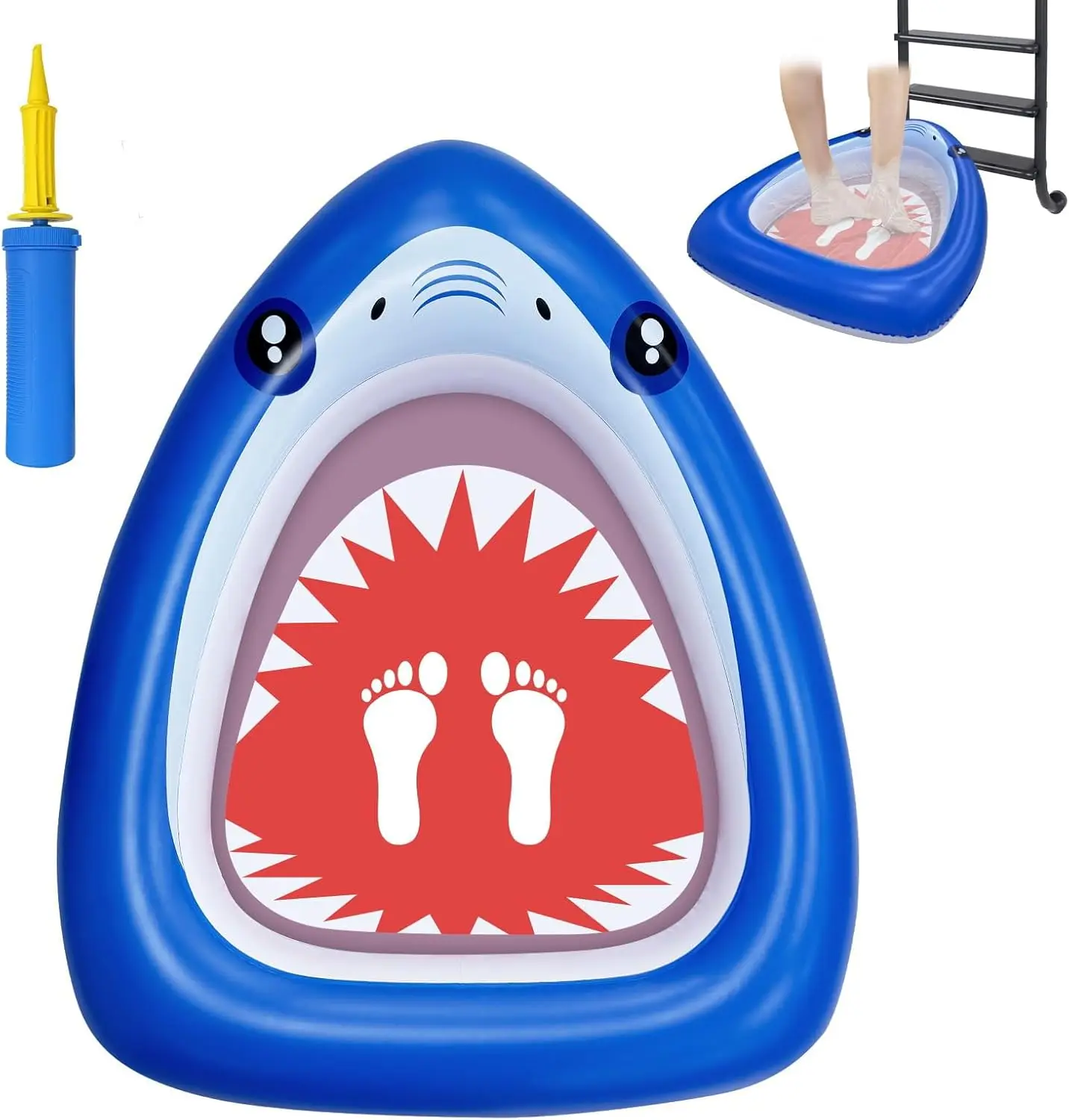 

Inflatable Foot Bath Basin for Pool Entry, Foldable Wash Tub for Swimming Pools and Spas, Lightweight Cleaning Basin