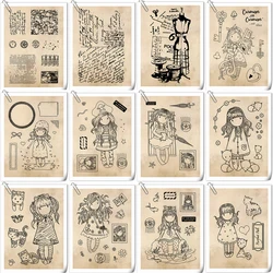 Hot Sale Vintage Clear Silicone Stamps for DIY Scrapbooking Paper Card Making Embossing Rubber Stamping 2025 New Arrival