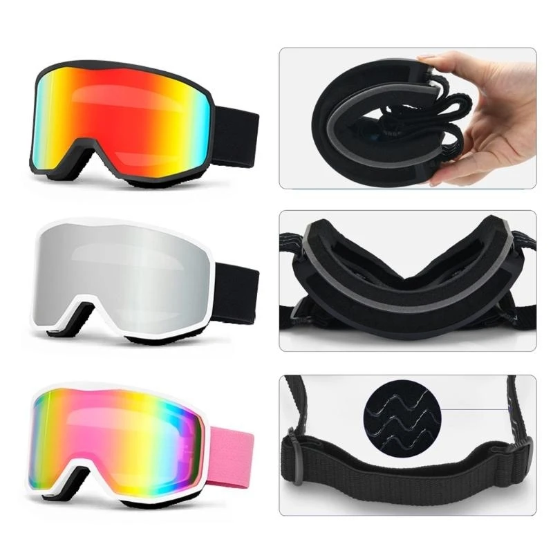 

Ski Goggles Wind-Ronate Snow Goggles Anti-Fog Сноуборд Очки для наружного
