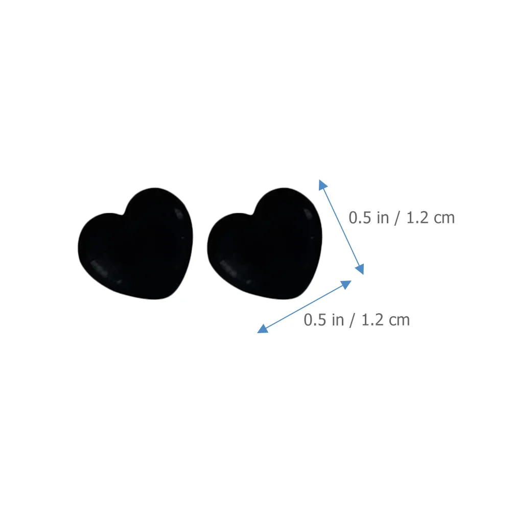 200 Pcs Black Love Pin Daily Use Thumbtacks Convenient Delicate Pushpins Heart Shaped Corkboard