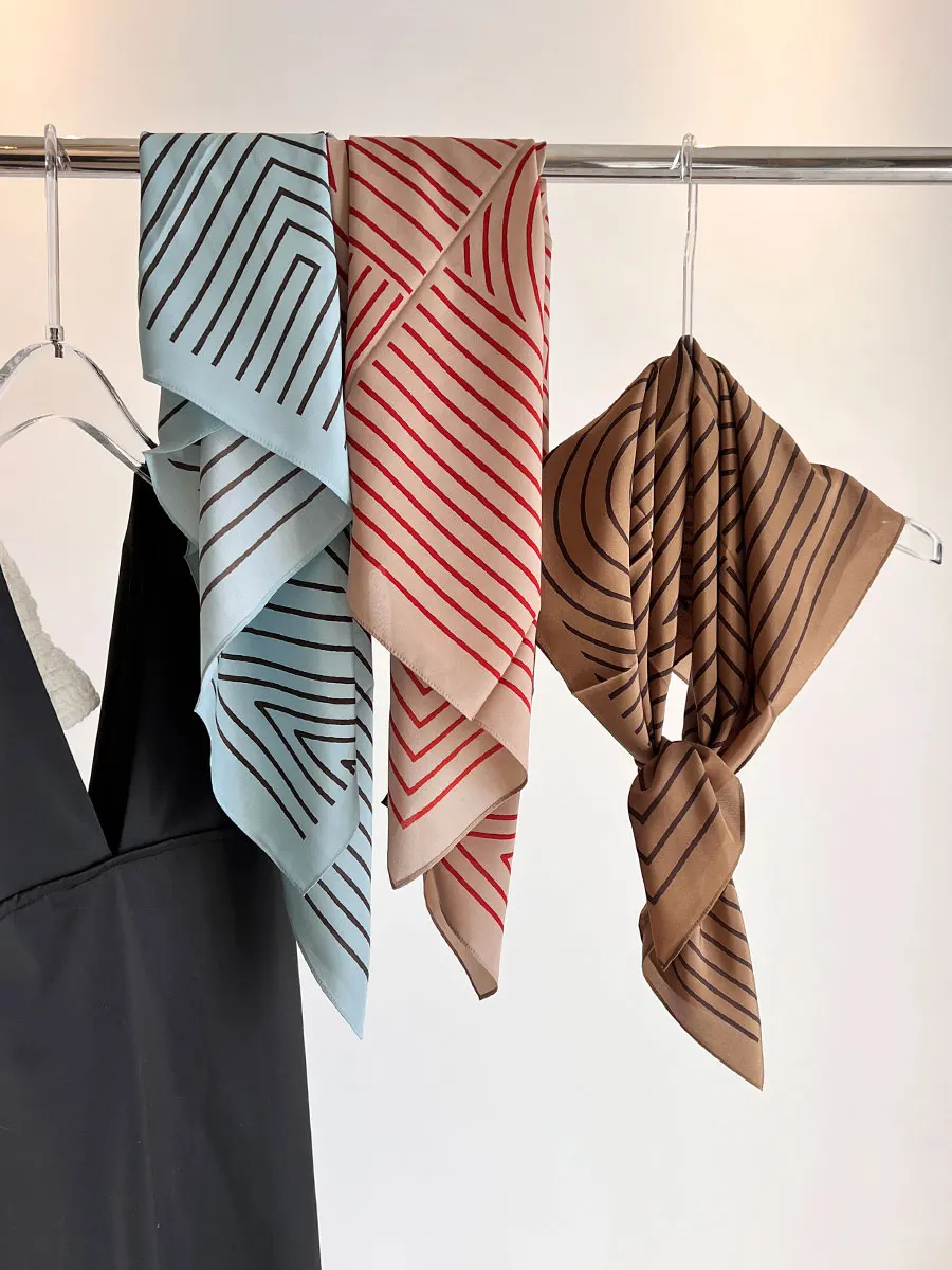 artistic-small-batch-design-silk-scarf-00-pairs-of-zigzag-print-pleated-waist-belt-square-awl-multi-functional-faion-acc