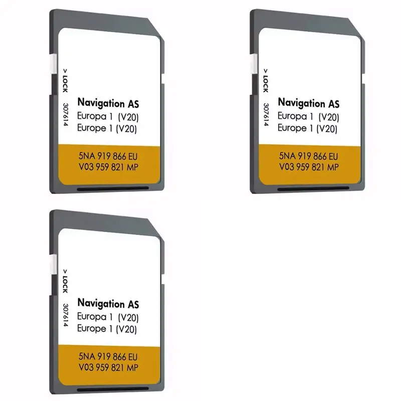 ABMF-3X For SD VW AS V20 2024 / 2025 MIB2 Discover Media Sat Nav SD Card Map 32GB Europe Navigation Card