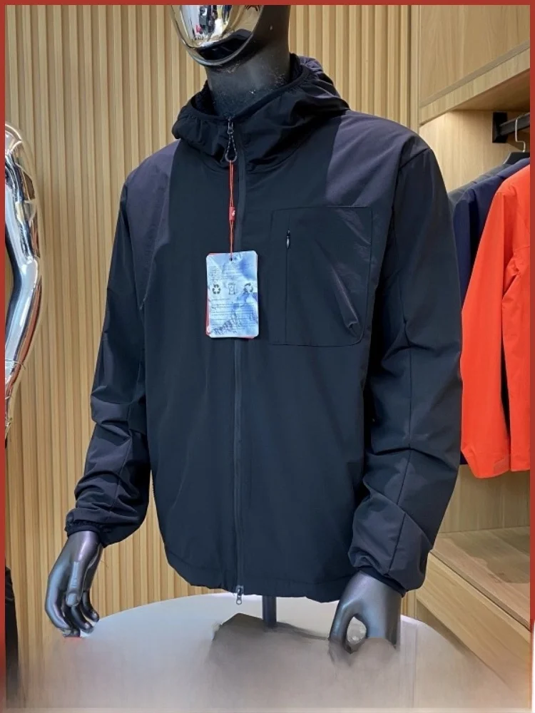 

Мужская сверхлегкая куртка с капюшоном на подкладке Fce для поездок на работу на открытом воздухе, теплая облачная сенсация, универсальная куртка из полиэфирного волокна Long Sve