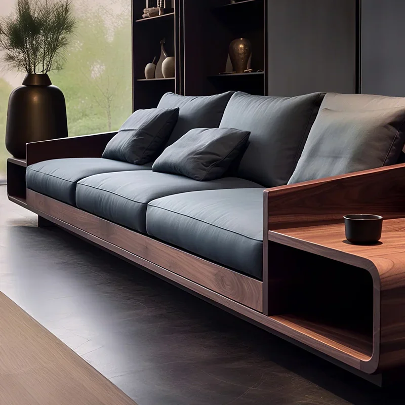 Sofas Wood Oversized Nordic Floor Living Room Sofas Lounge Individual Muebles