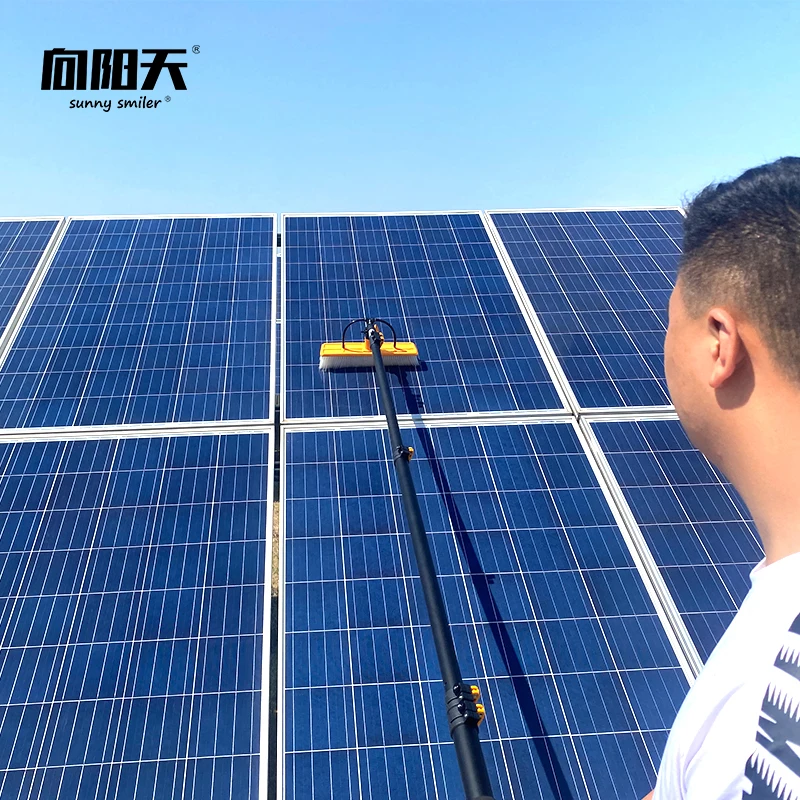 Made in china connection photovoltaic panel ground power module cleaning Machine