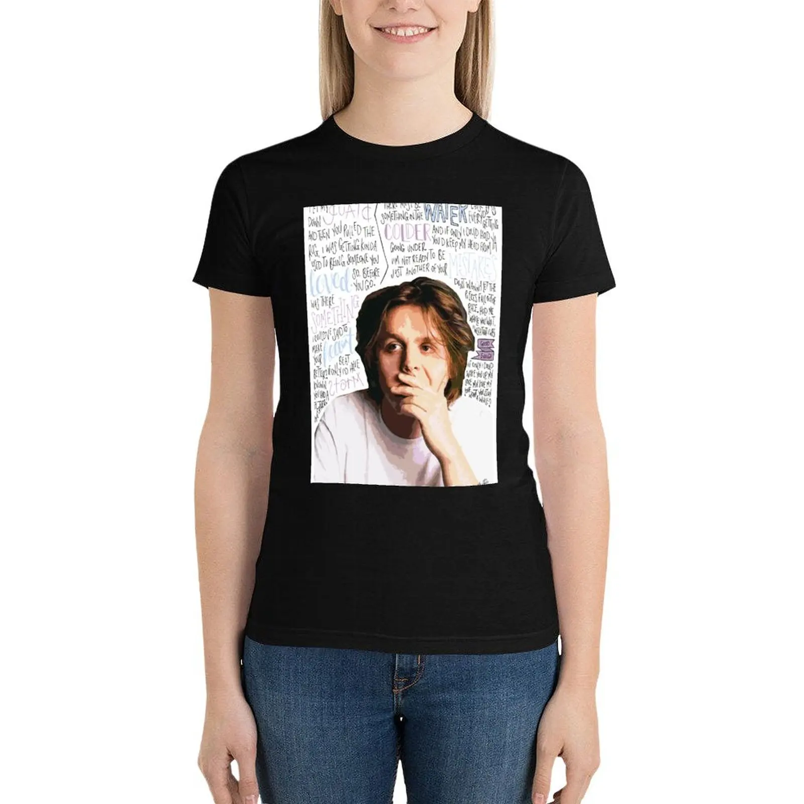 

Lewis Capaldi T-Shirt Aesthetic clothing aesthetic clothes Women tops