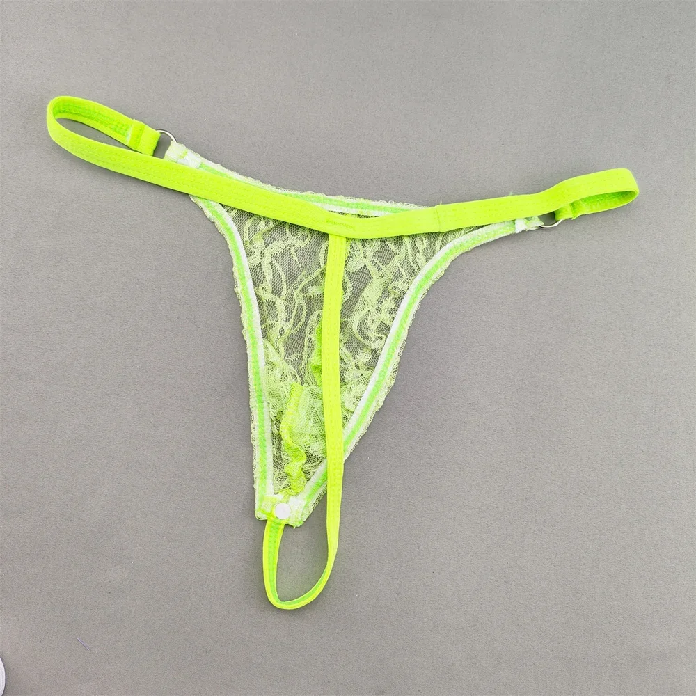 ملابس داخلية للرجال من الدانتيل رفيعة للغاية ومثيرة بخيوط رفيعة وخصر منخفض ملابس داخلية شفافة للرجال ملابس داخلية مقلمة للرجال ملابس داخلية مثيرة للشواذ